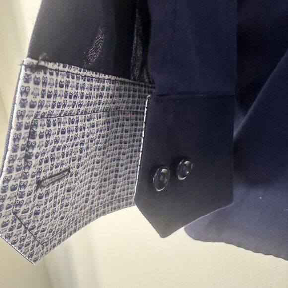 ETON Navy Blue Men’s Dress Shirt 41/16 - Picture 5 of 7